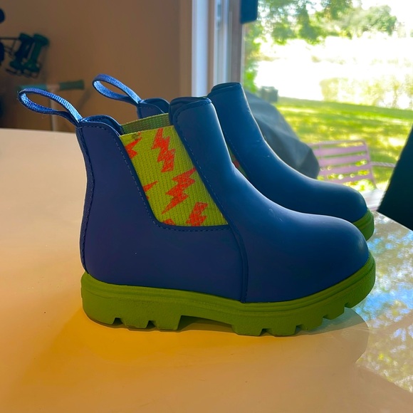 Native Shoes Other - Native Blue-Green Lightning Rainboots